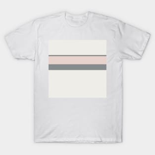 A fantastic concoction of Alabaster, Philippine Gray, Gray (X11 Gray) and Light Grey stripes. T-Shirt